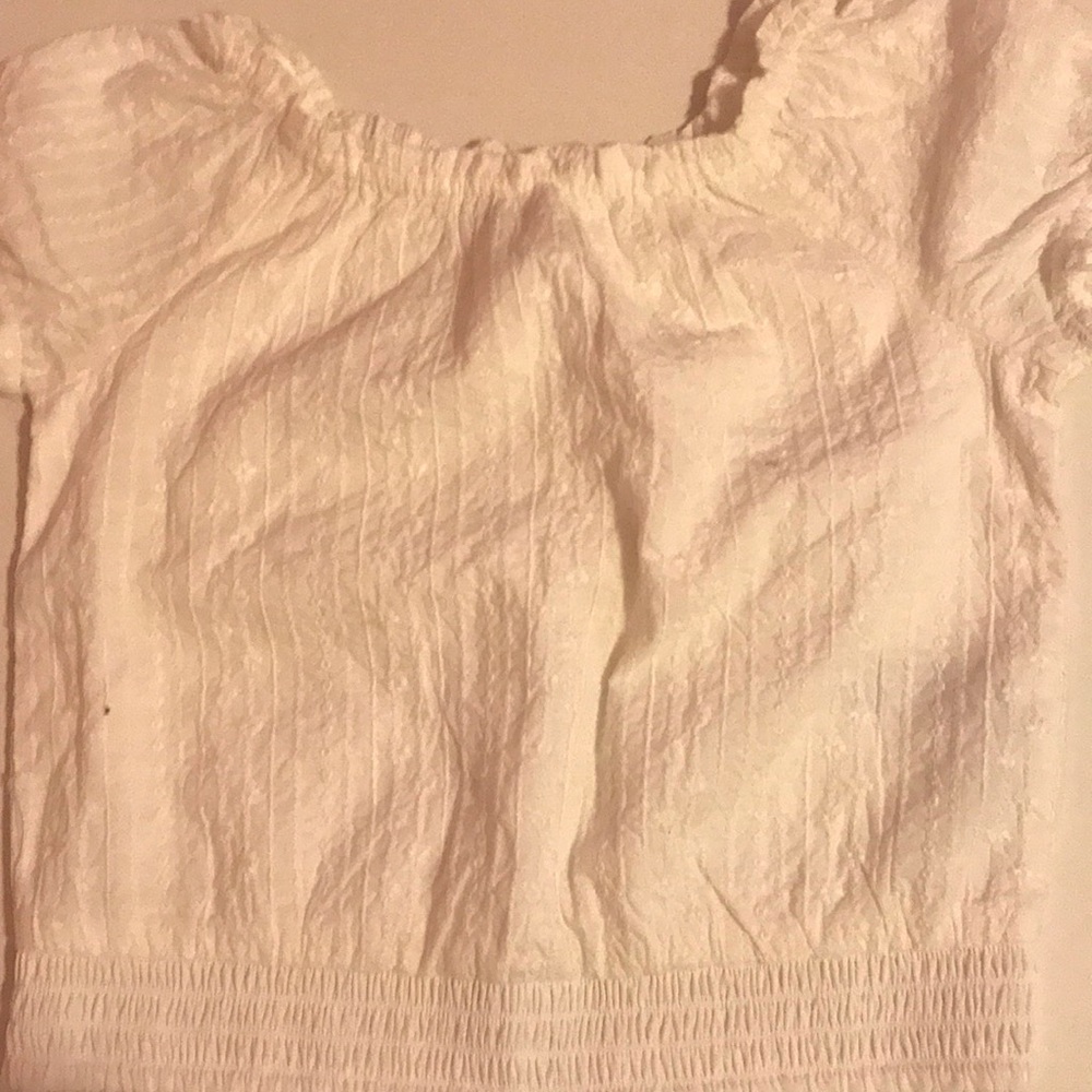 White Short Sleeve Summer Shirt